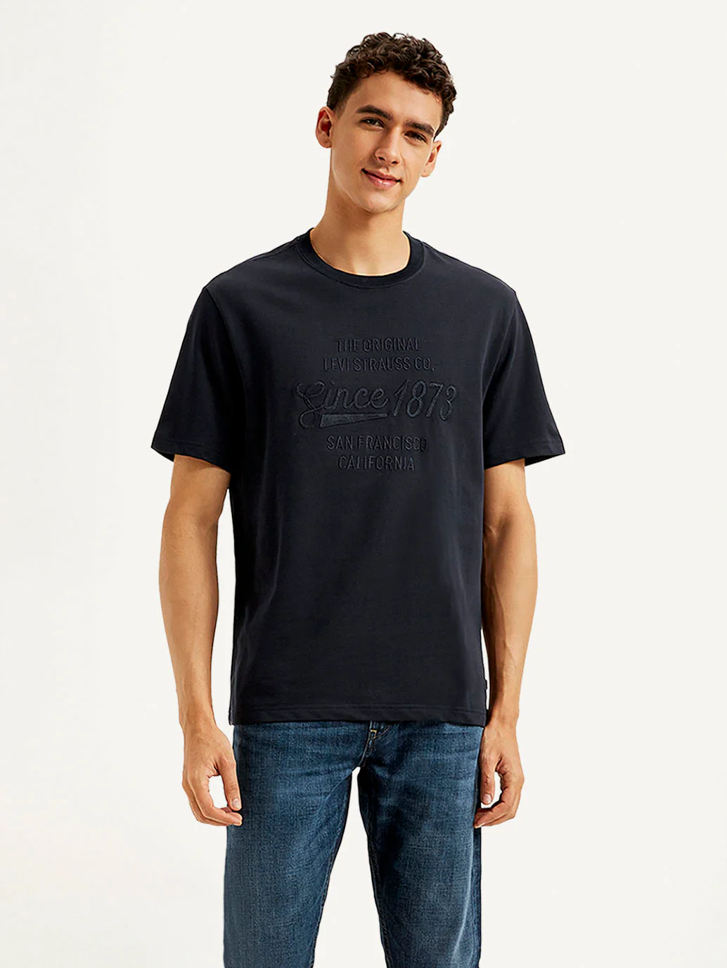 Men's Typography Crew Neck T-shirt - Image 2