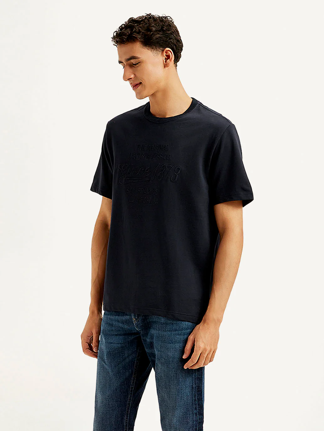 Men's Typography Crew Neck T-shirt - Image 5