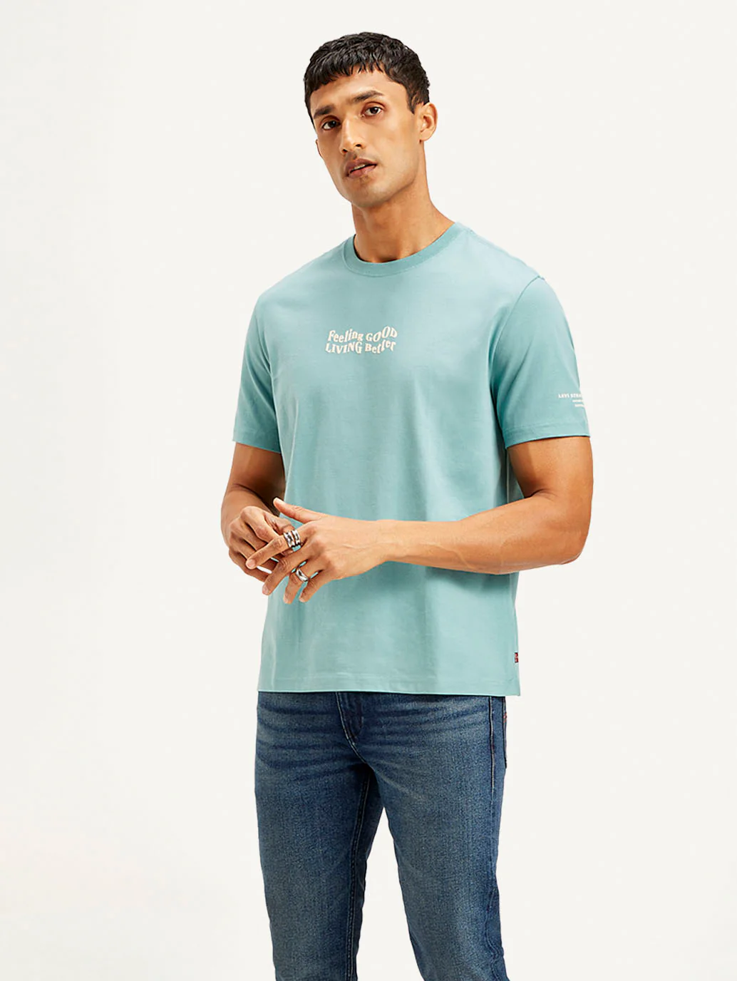 Men's Typography Crew Neck T-shirt