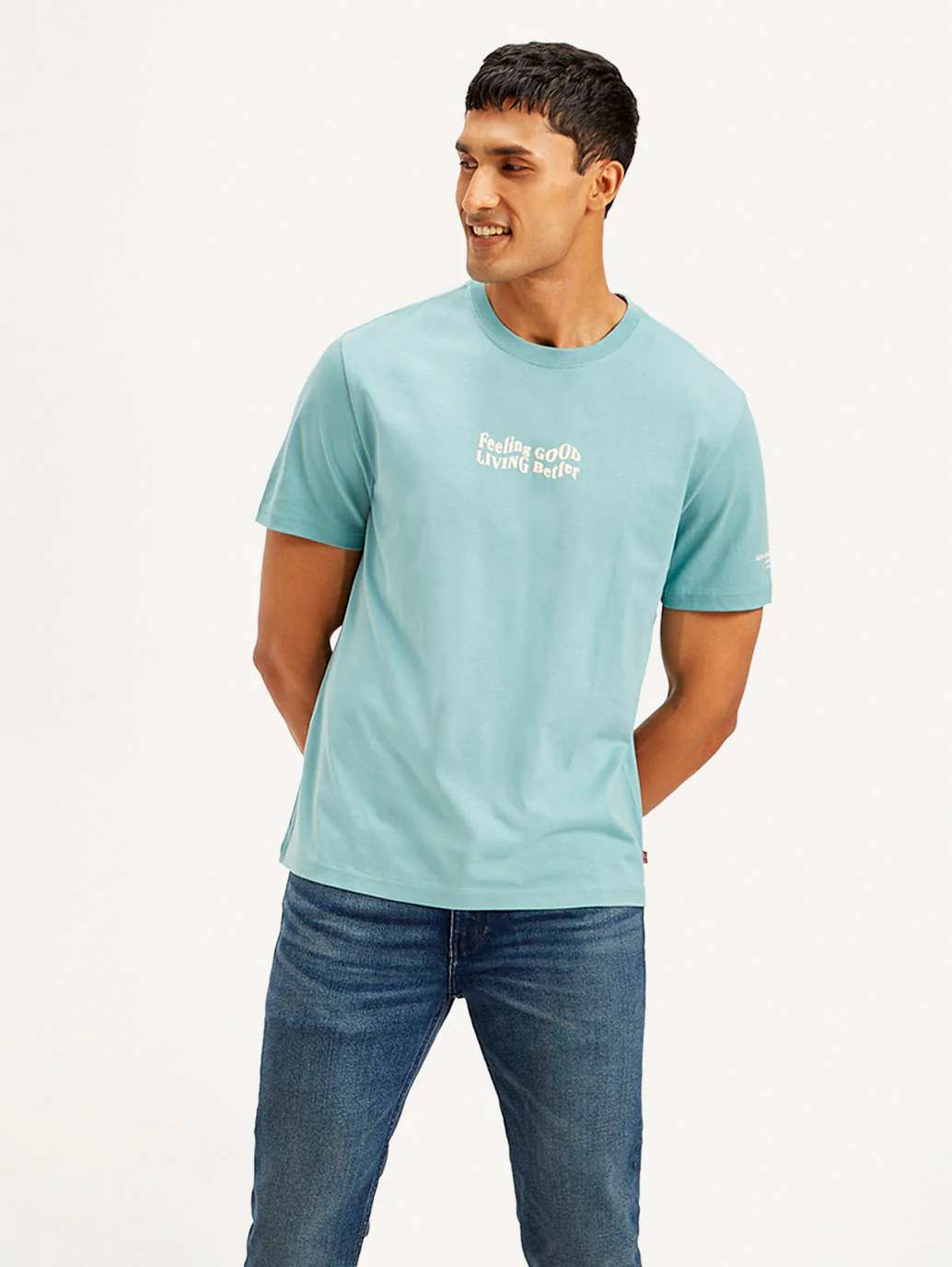 Men's Typography Crew Neck T-shirt - Image 2