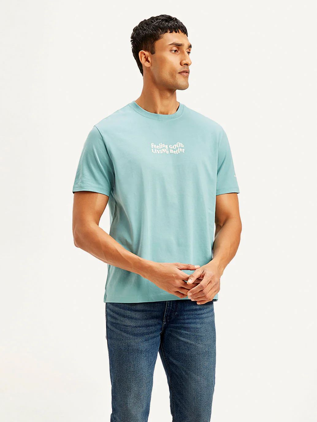 Men's Typography Crew Neck T-shirt - Image 5