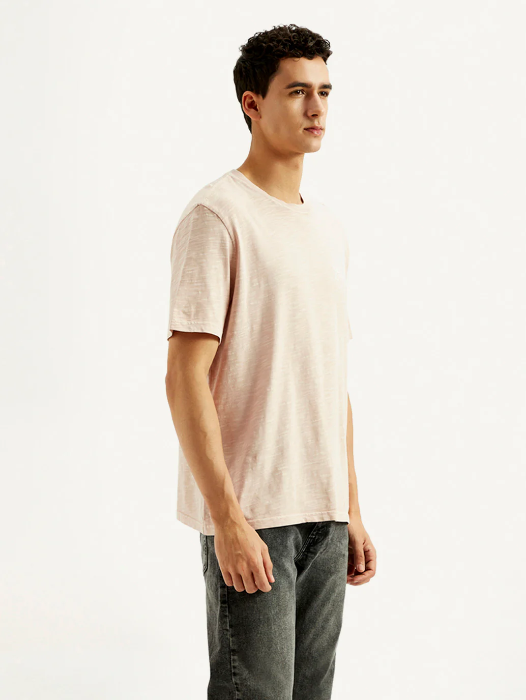 Men's Typography Overdyed Crew Neck T-shirt - Image 5