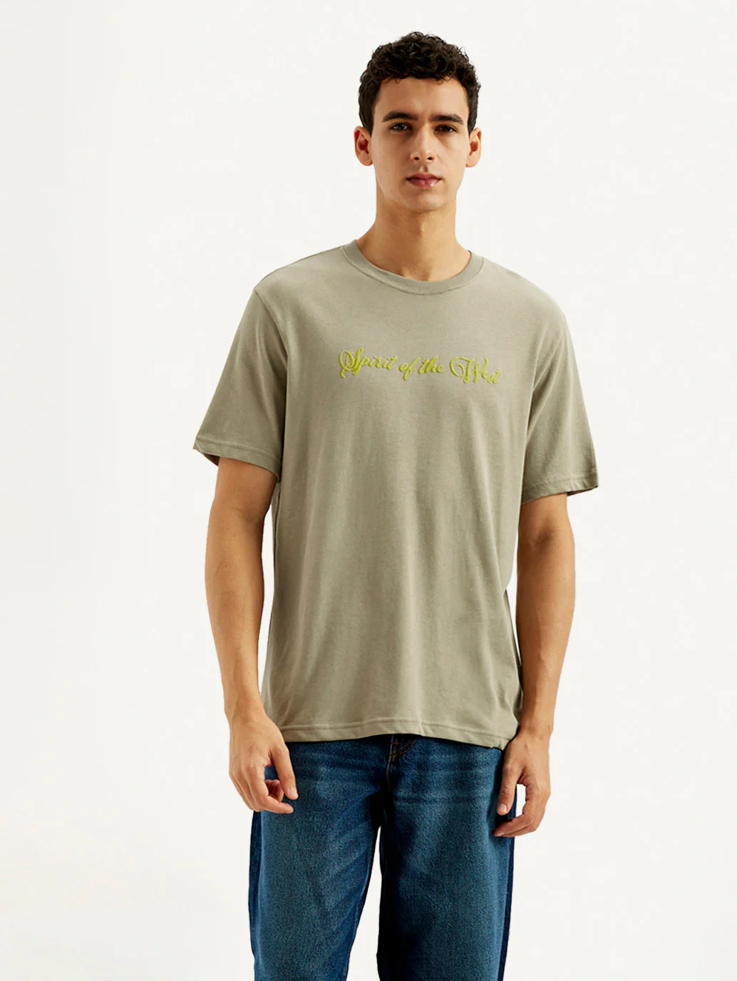 Men's Typography Crew Neck T-shirt - Image 2