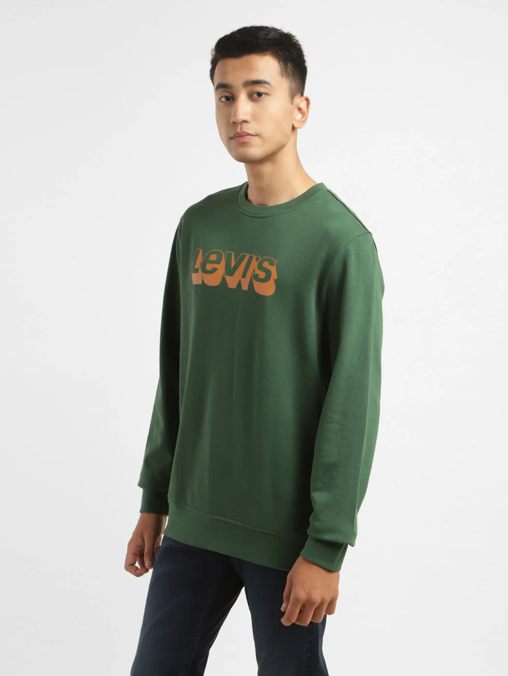 Men's Brand Logo Crew Neck Sweatshirt - Image 4