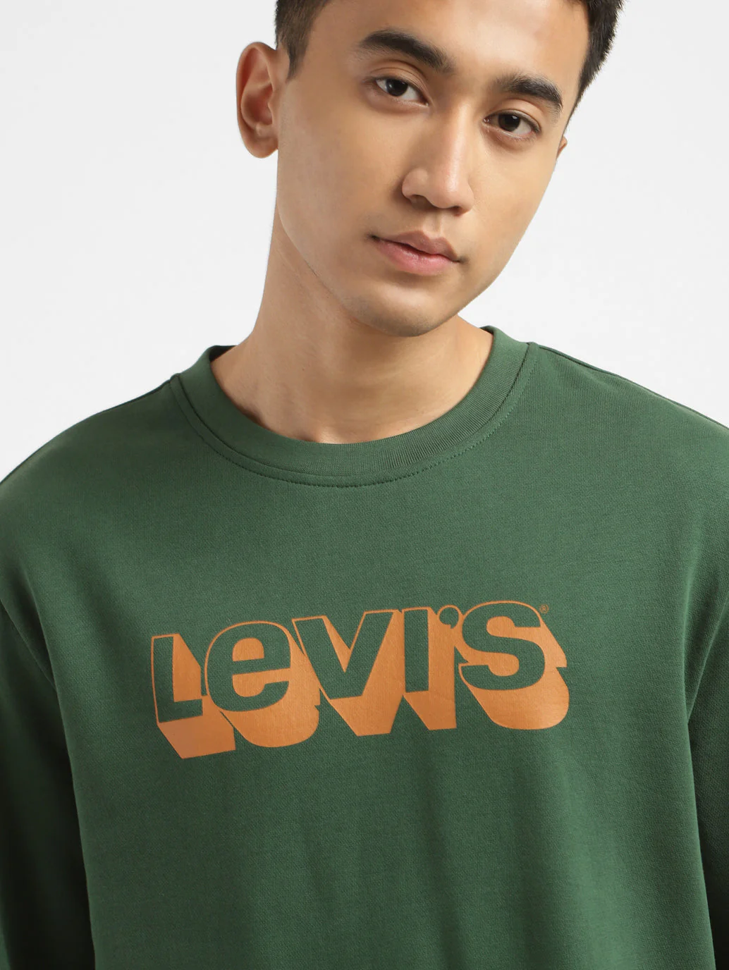 Men's Brand Logo Crew Neck Sweatshirt - Image 5