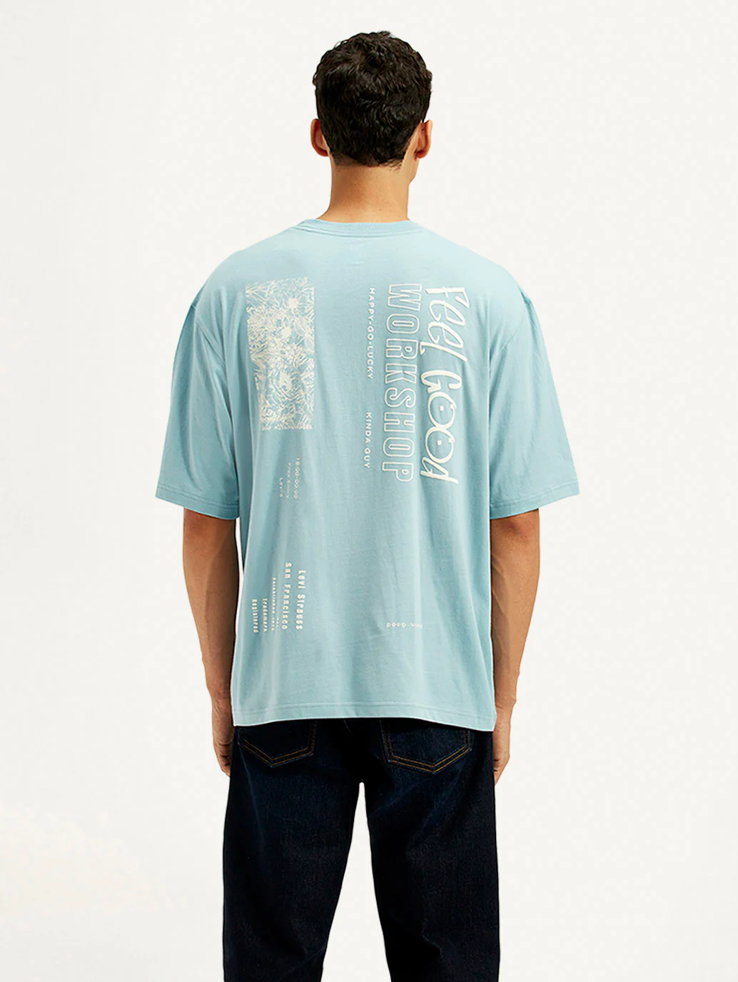 Men's Typography Loose Fit T-Shirt - Image 3