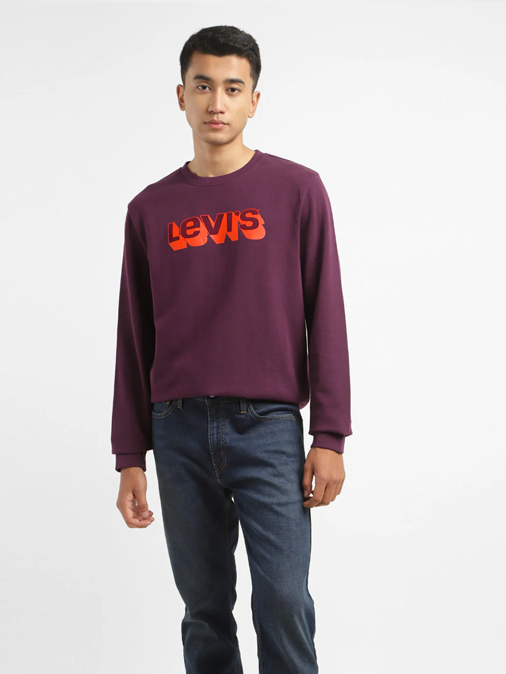 Men's Brand Logo Crew Neck Sweatshirt - Image 2