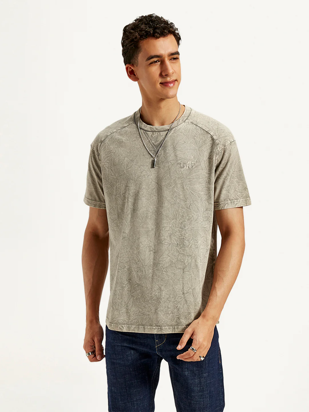 Men's Dyed Crew Neck T-Shirt