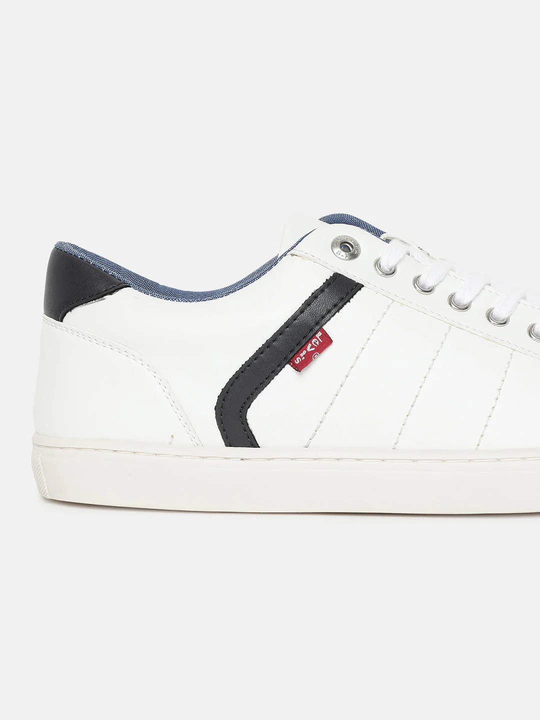 Men's White Colorblock Shoes - Image 2