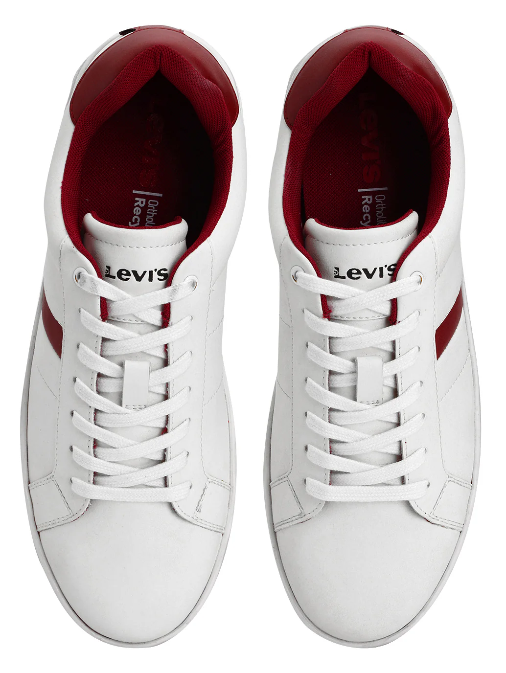 Men's White Colorblock Sneakers - Image 4