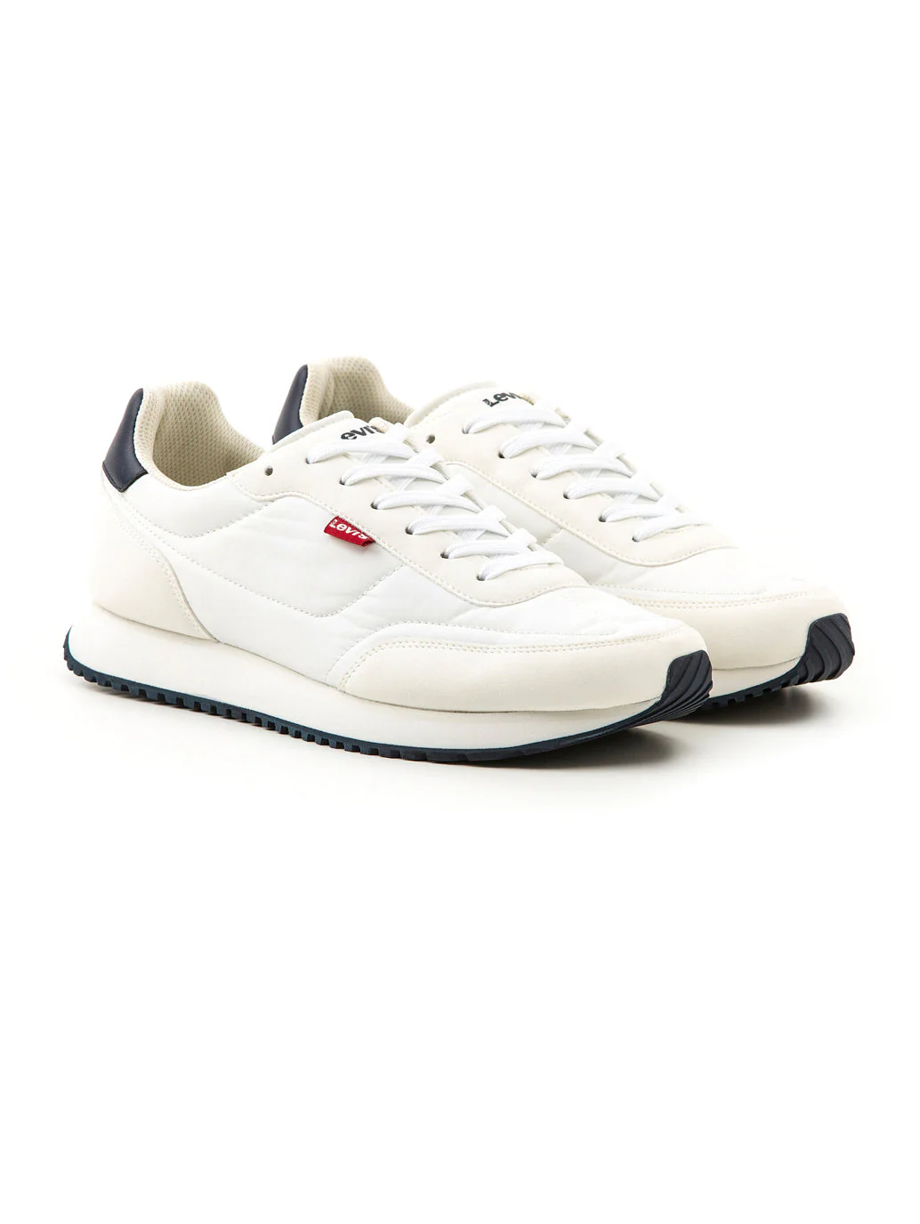 Men's White Colorblock Shoes