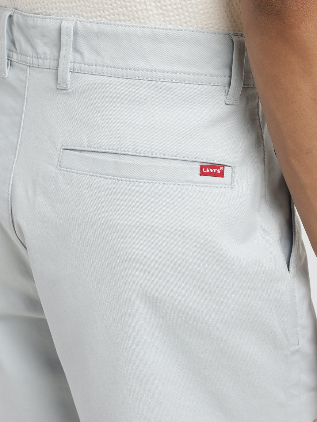 Men's White Regular Fit Shorts - Image 5