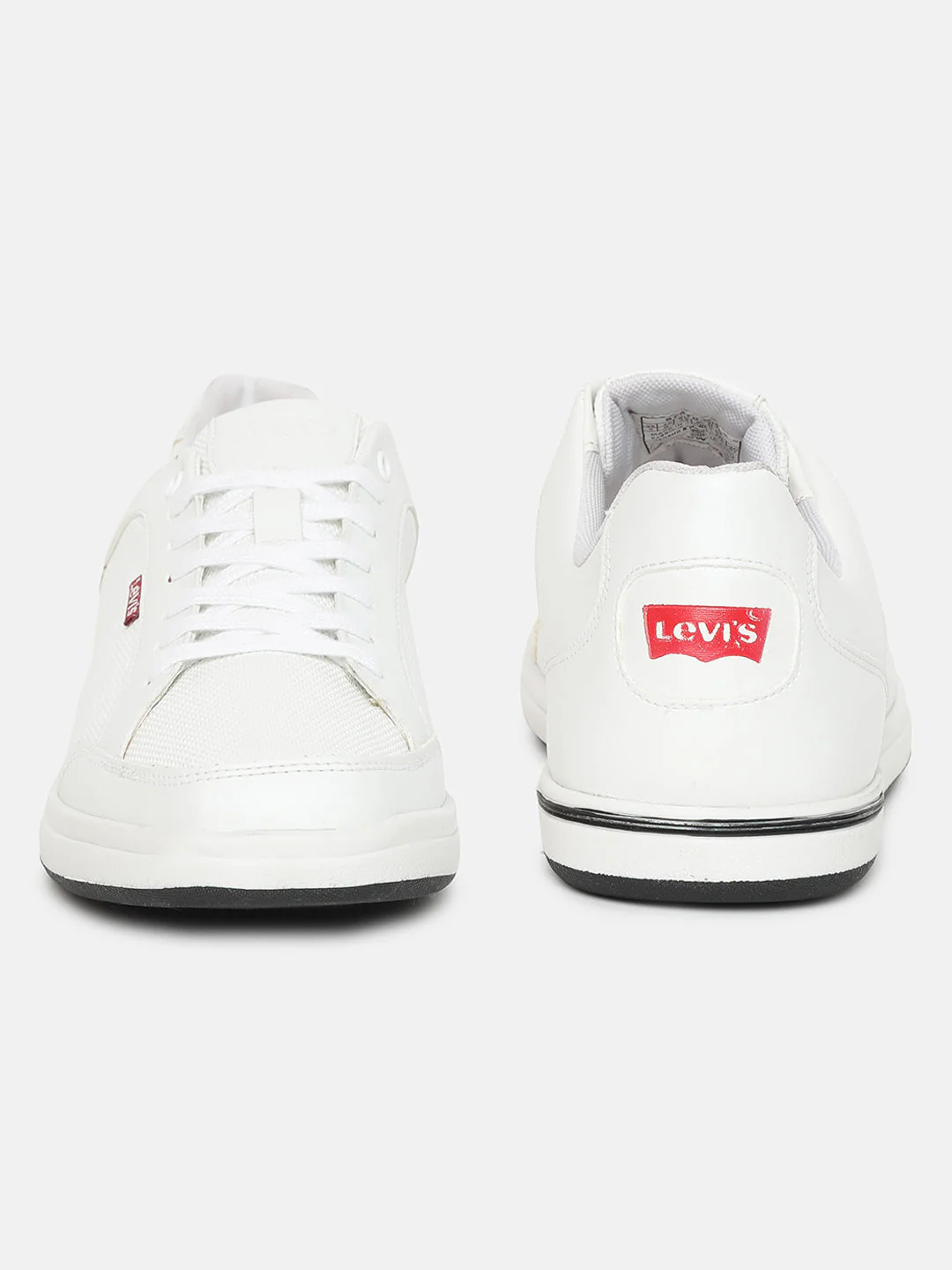 Men's White Solid Shoes - Image 3