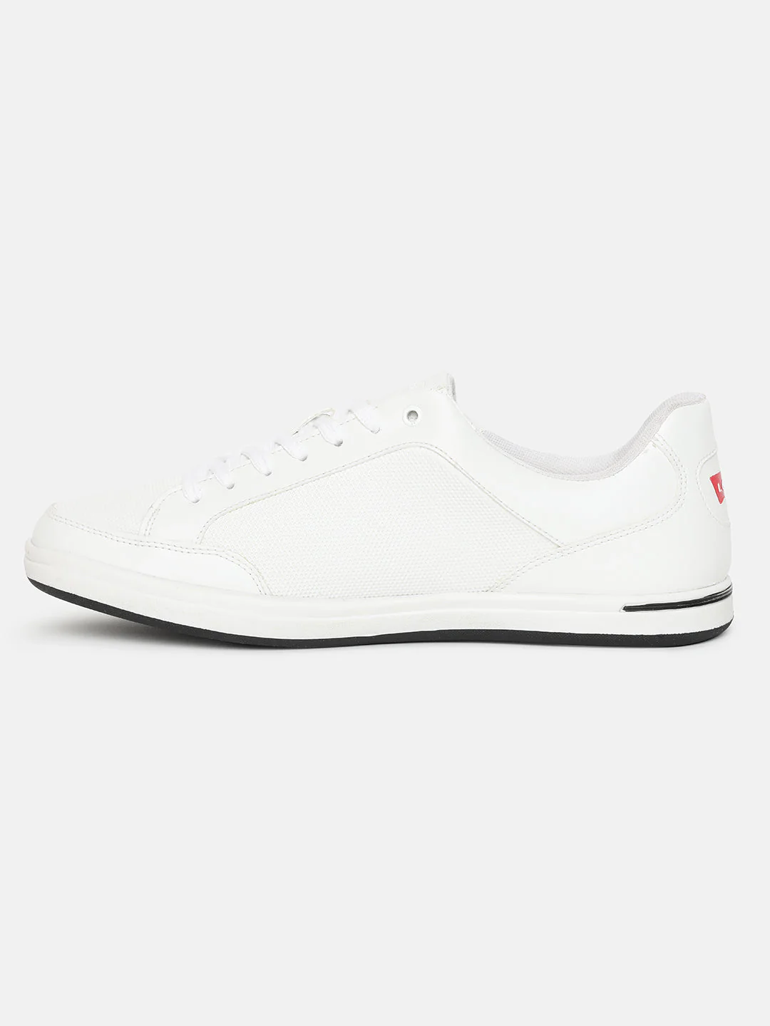 Men's White Solid Shoes - Image 4