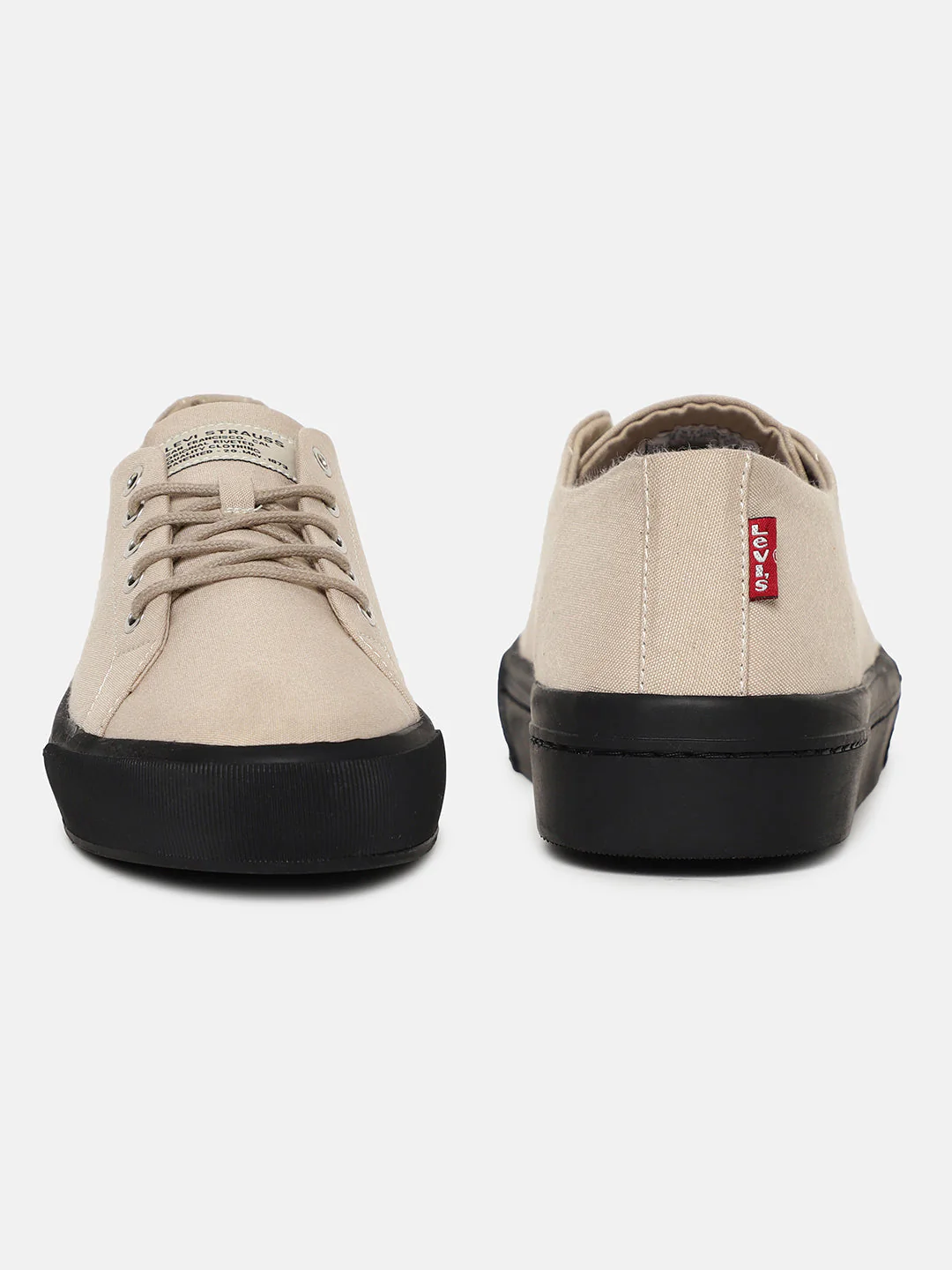 Men's White Solid Shoes - Image 3