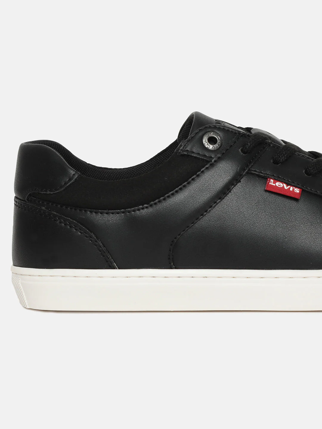 Men's Black Solid Shoes - Image 2