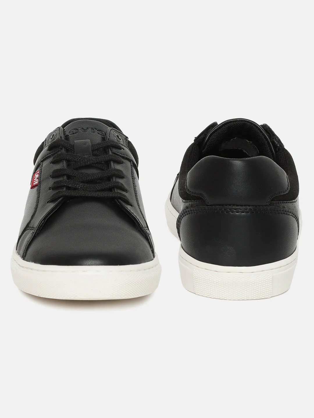 Men's Black Solid Shoes - Image 3