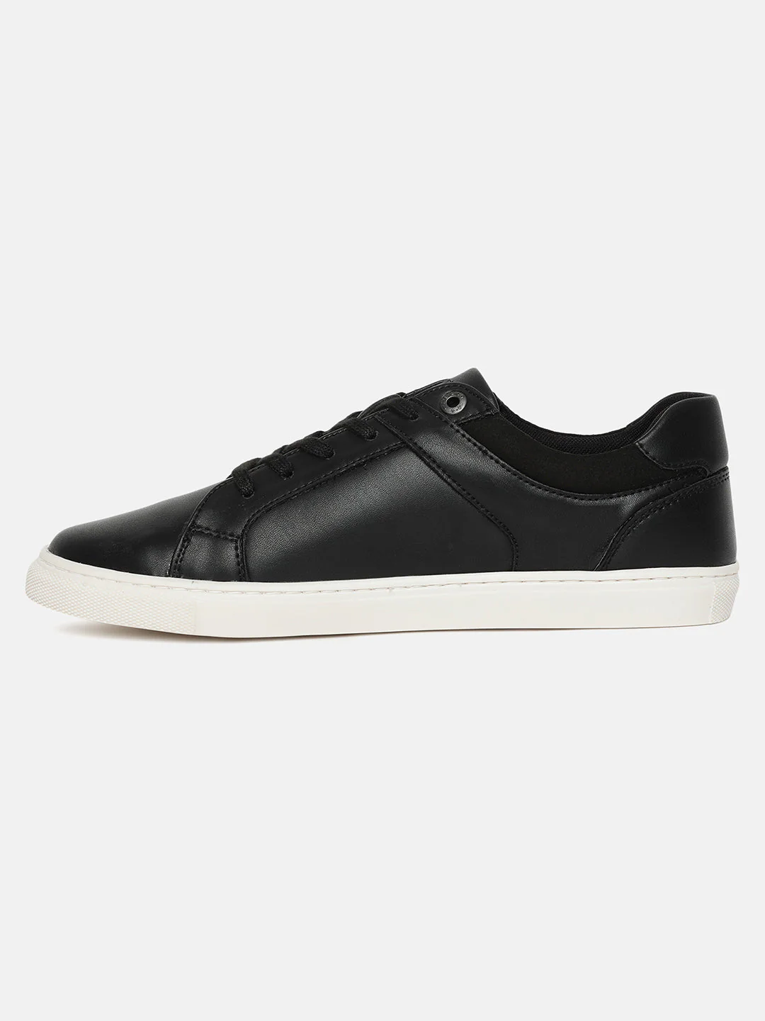 Men's Black Solid Shoes - Image 4
