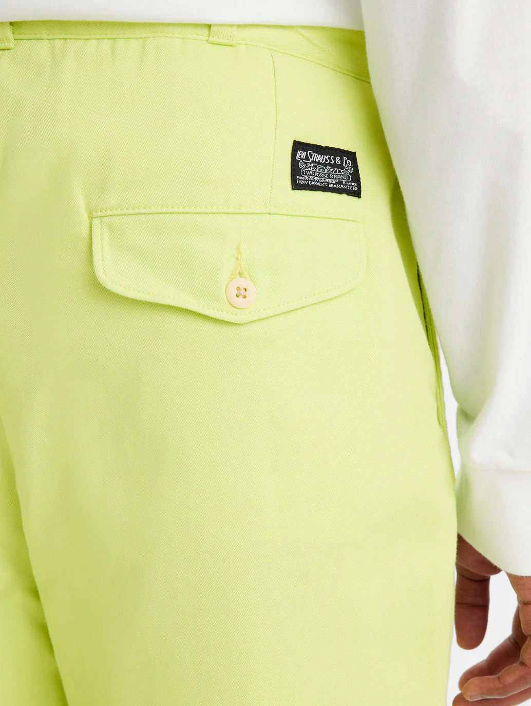 Men's Green Relaxed Fit Trousers - Image 4