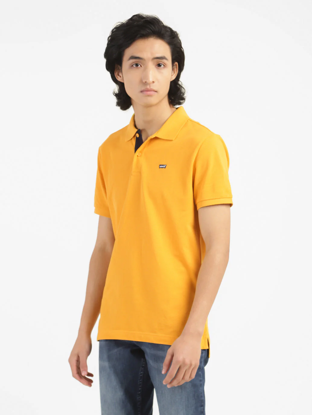 Men's Yellow Polo Collar T-Shirt - Image 4