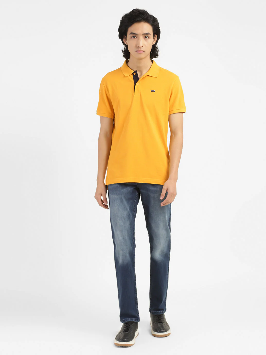 Men's Yellow Polo Collar T-Shirt - Image 5