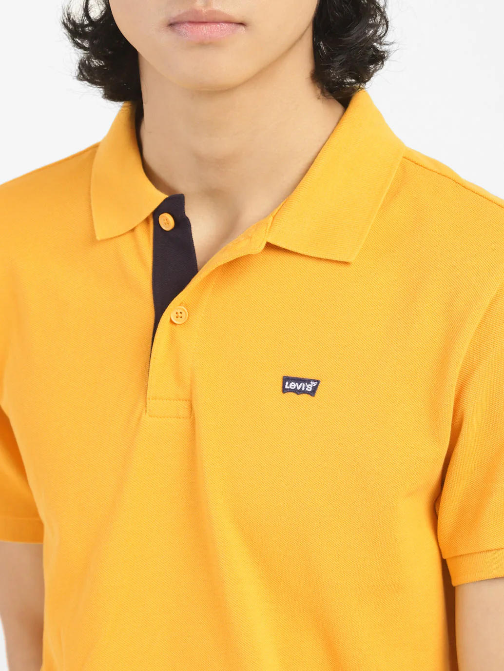 Men's Yellow Polo Collar T-Shirt - Image 6
