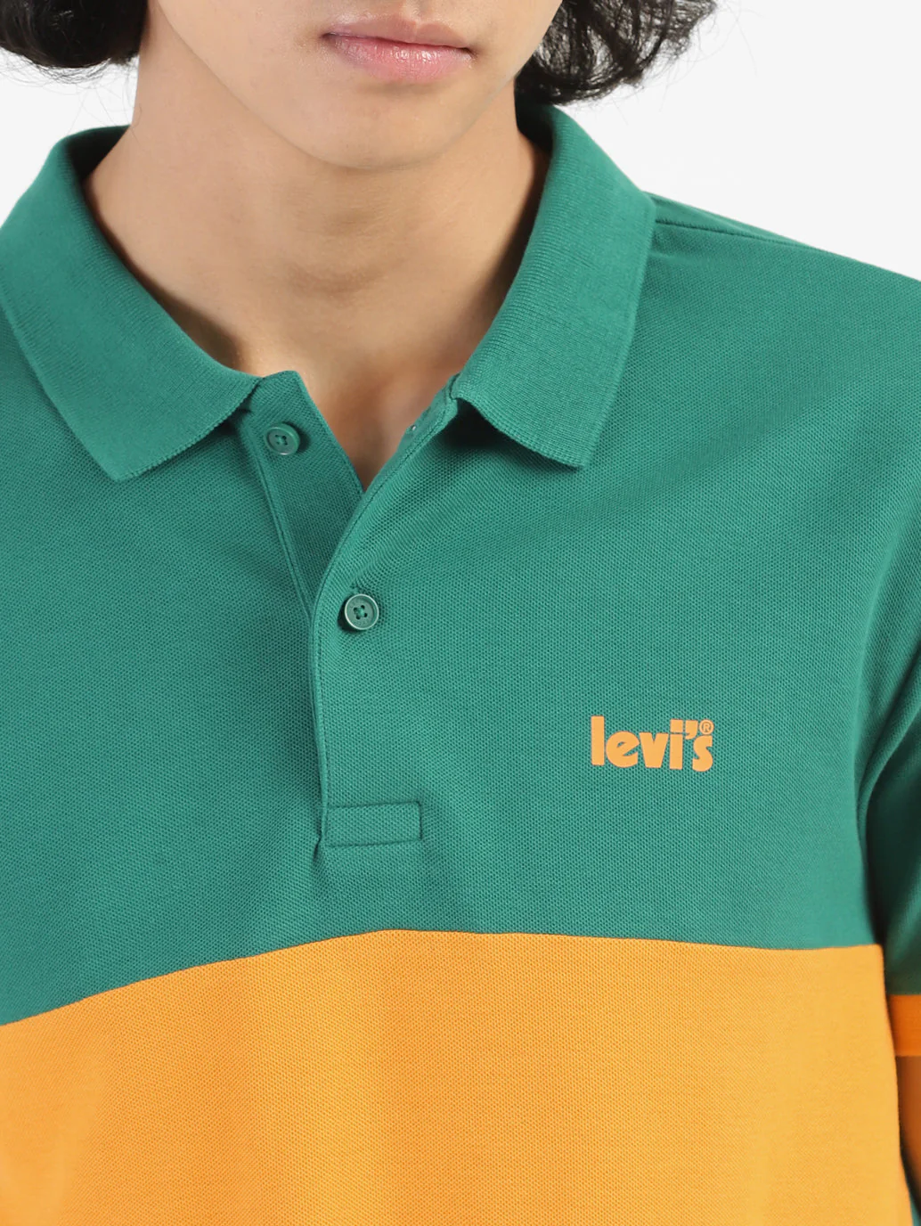 Men's Yellow Polo Collar T-Shirt - Image 6
