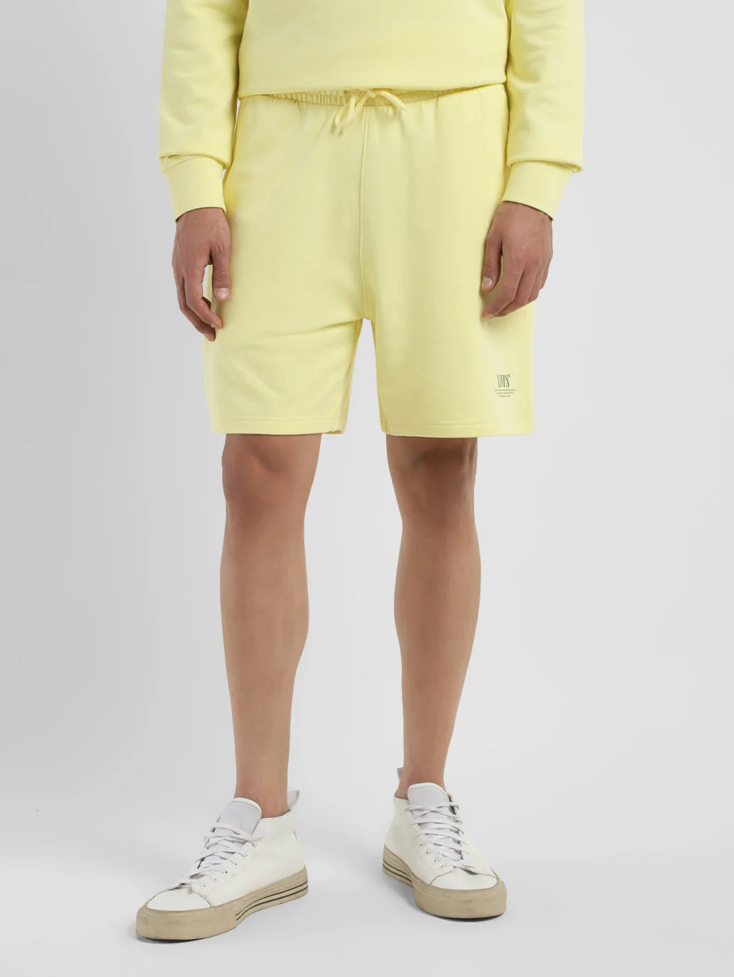 Men's Yellow Regular Fit Shorts - Image 2