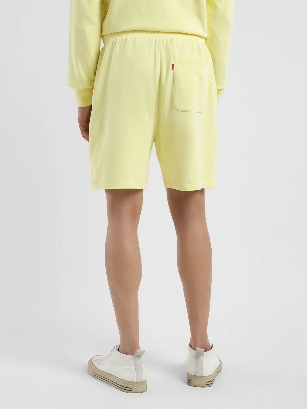 Men's Yellow Regular Fit Shorts - Image 3