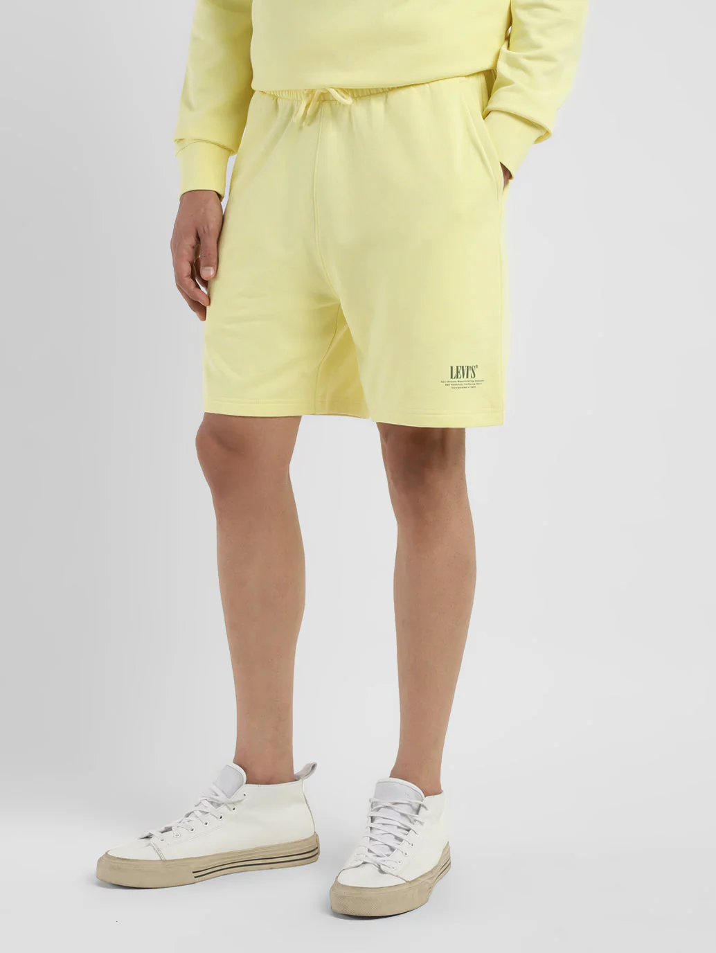 Men's Yellow Regular Fit Shorts - Image 4