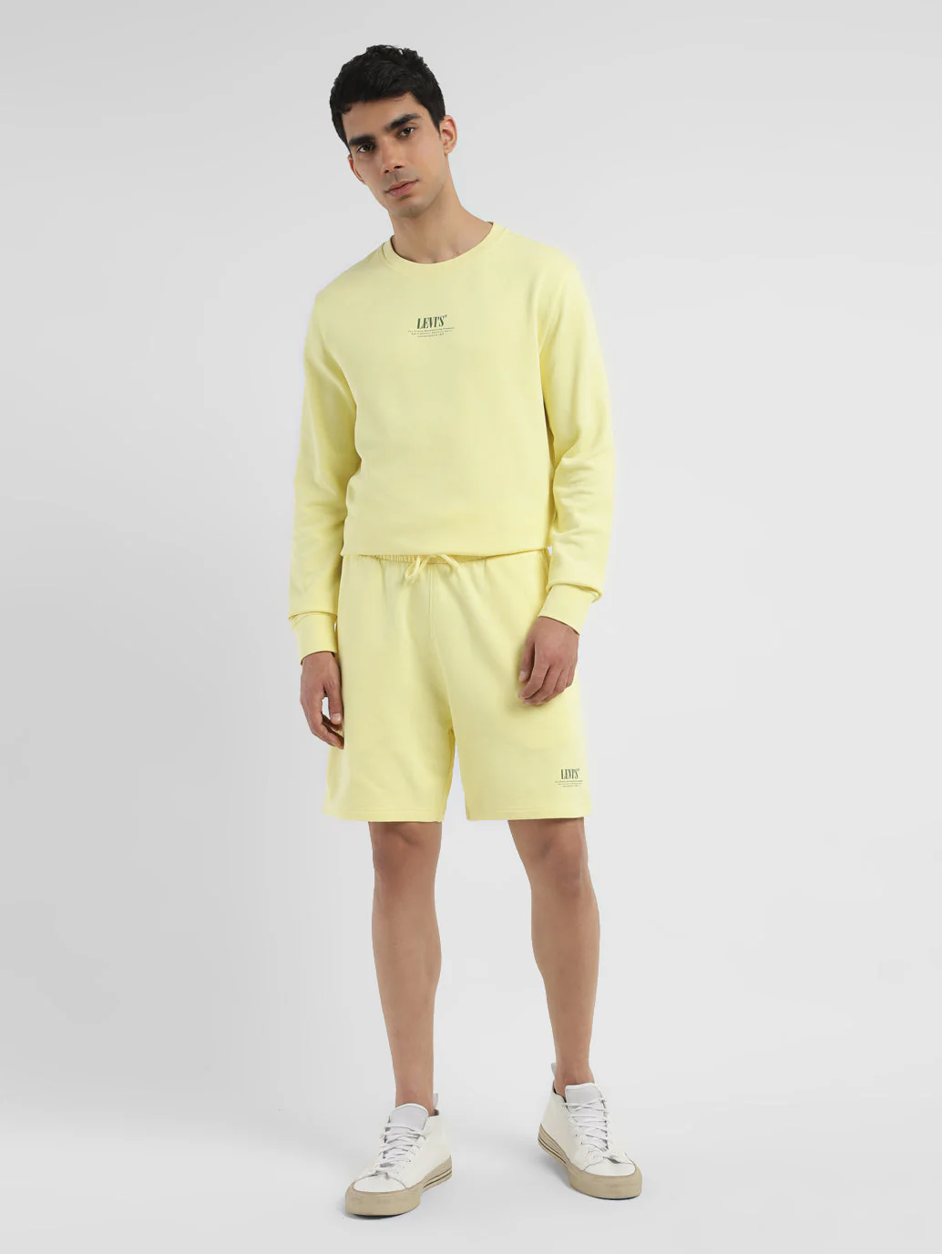 Men's Yellow Regular Fit Shorts - Image 7