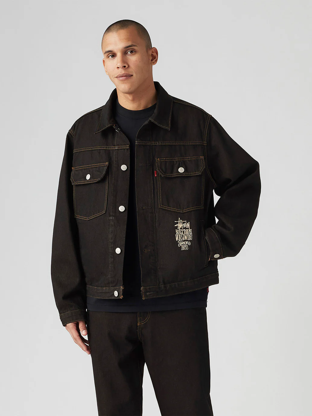 Stüssy & Levi’s® Crispy Rinse Trucker Jacket - Image 5