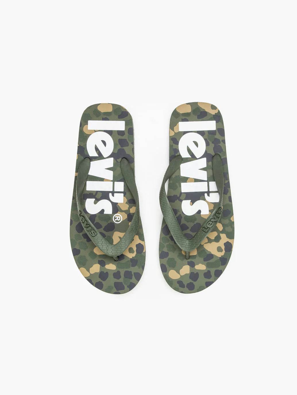 Unisex Green Brand Logo Flip Flops - Image 3