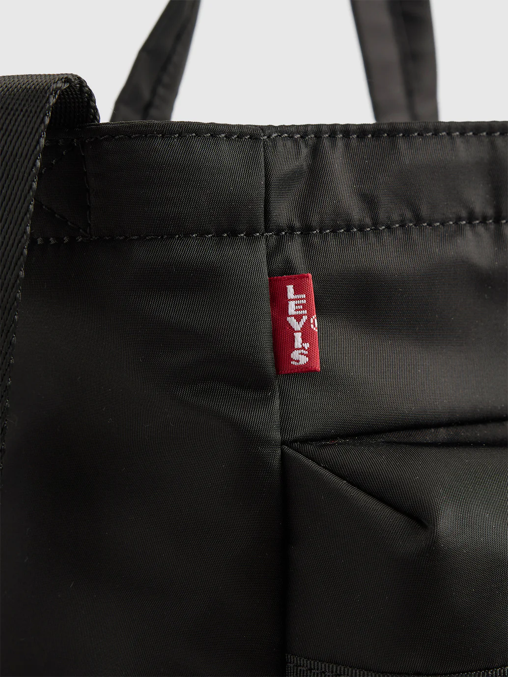 Unisex Black Solid Tote Bag - Image 4