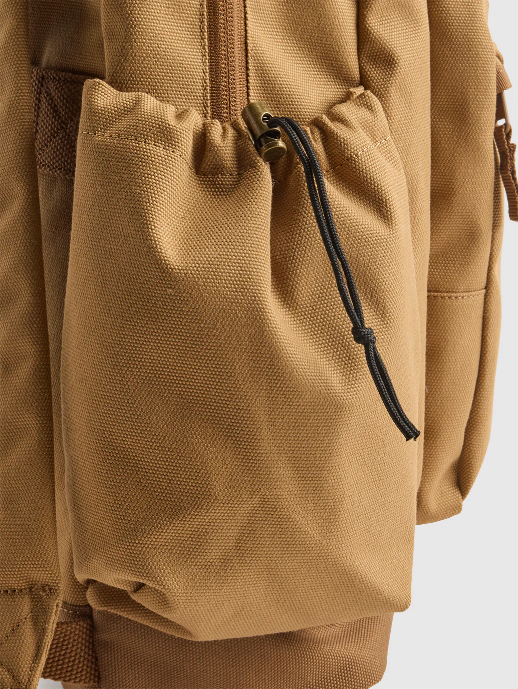 Unisex Brown Solid Backpack - Image 3