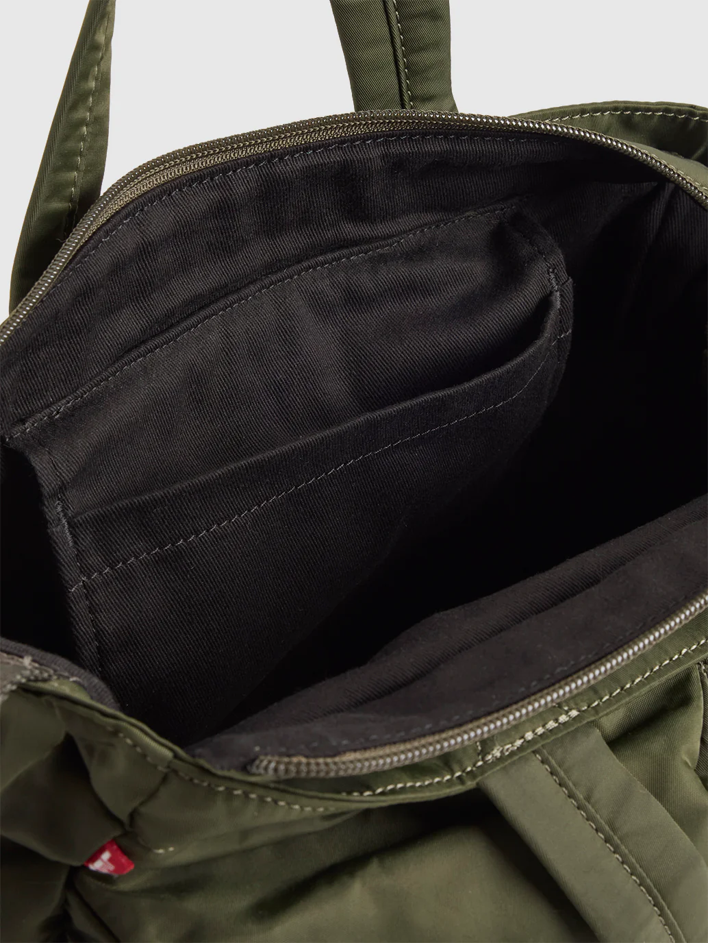Unisex Olive Solid Tote Bag - Image 5