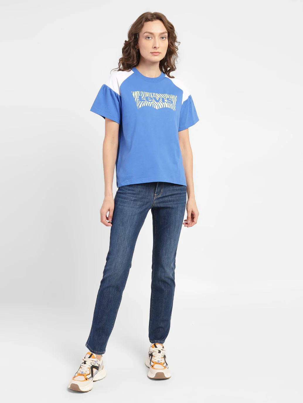 Women's 312 Blue Straight Fit Mid Rise Jeans - Image 7
