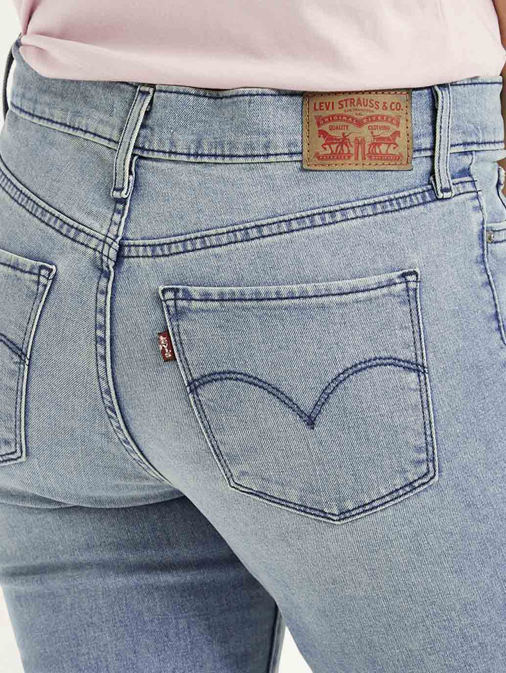 Women's 312 Light Blue Straight Fit Mid Rise Jeans - Image 4