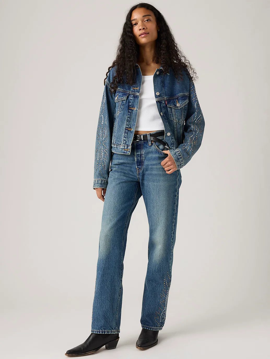 Women's 501'90s Dark Indigo Straight Fit Mid Rise Jeans