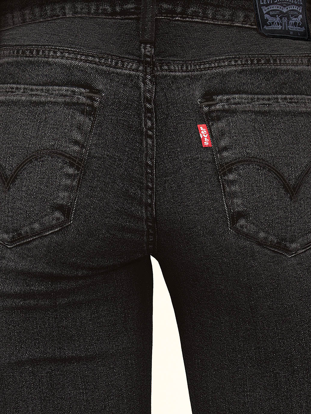 Women's 710 Black Skinny Fit Mid Rise Jeans - Image 11