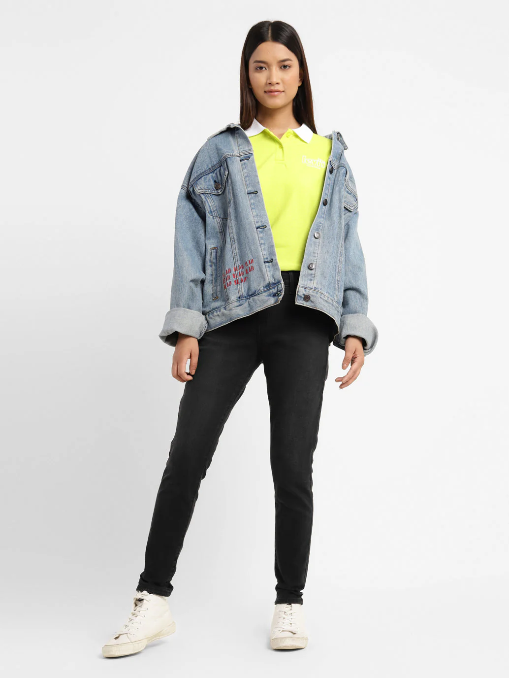 Women's 710 Black Skinny Fit Mid Rise Jeans - Image 2