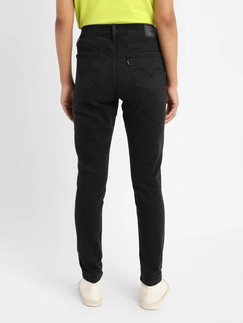 Women's 710 Black Skinny Fit Mid Rise Jeans - Image 3