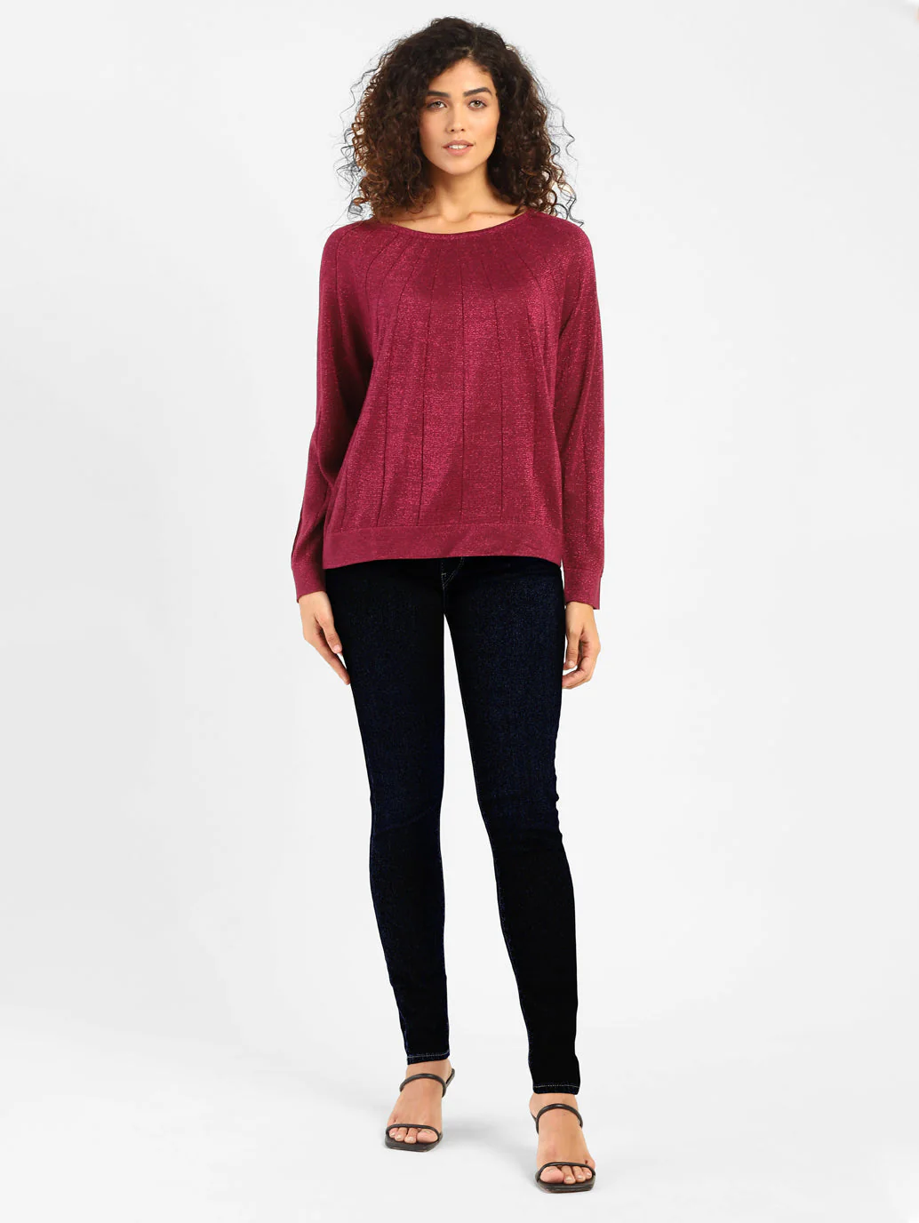 Women's 710 Blue Skinny Fit Mid Rise Jeans - Image 4
