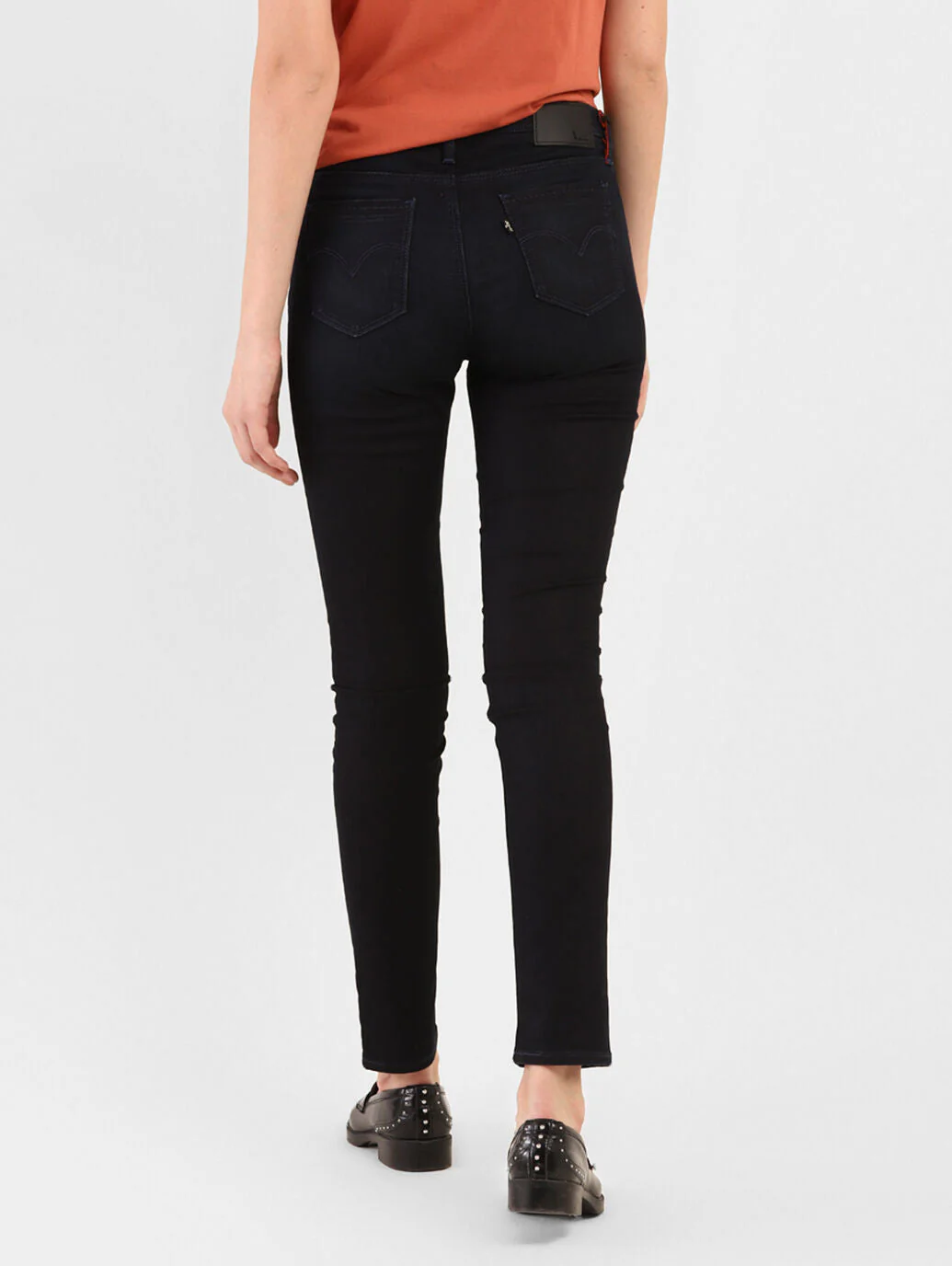 Women's 711 Blue Skinny Fit Mid Rise Jeans - Image 2