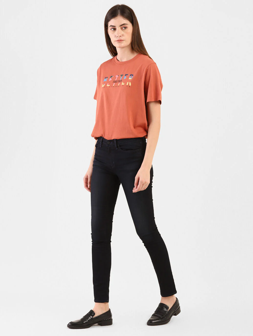 Women's 711 Blue Skinny Fit Mid Rise Jeans - Image 3