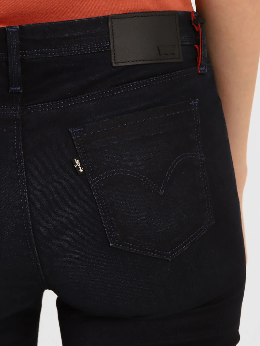 Women's 711 Blue Skinny Fit Mid Rise Jeans - Image 5