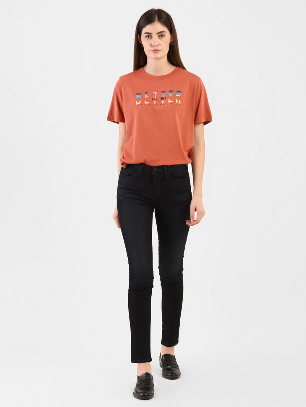 Women's 711 Blue Skinny Fit Mid Rise Jeans - Image 6