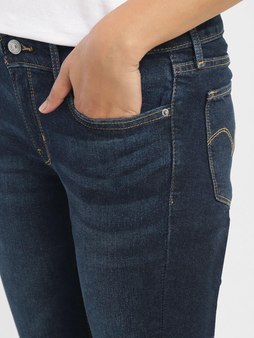 Women's 711 Blue Skinny Fit Mid Rise Jeans - Image 6
