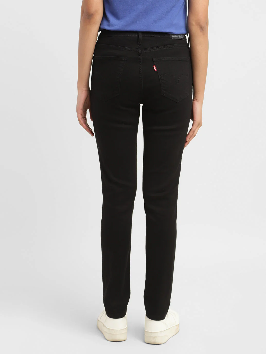 Women's 721 Black Skinny Fit High Rise Jeans - Image 5
