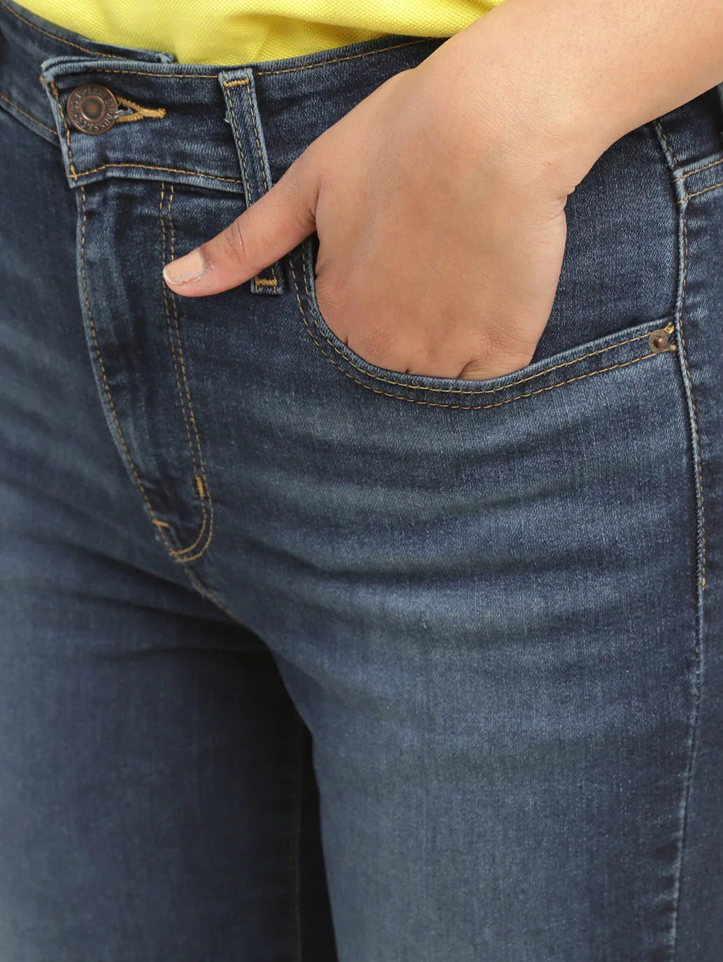 Women's 721 Blue Skinny Fit High Rise Jeans - Image 7